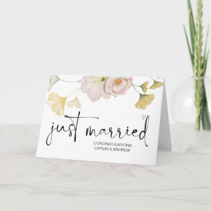 Cartão Parabéns Noiva e noiva do Recem casados de Casamen