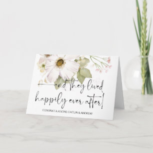 Cartão Parabéns Noiva e noiva do Recem casados de Casamen