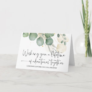 Cartão Parabéns Noiva e noiva do Recem casados de Casamen