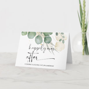 Cartão Parabéns Noiva e noiva do Recem casados de Casamen