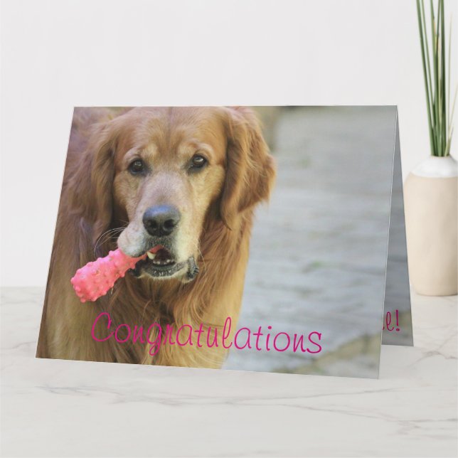 Cartão Parabéns Nova Menina (Frente)