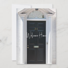 Cartão Parabéns Nova placa de saudação simples para casa