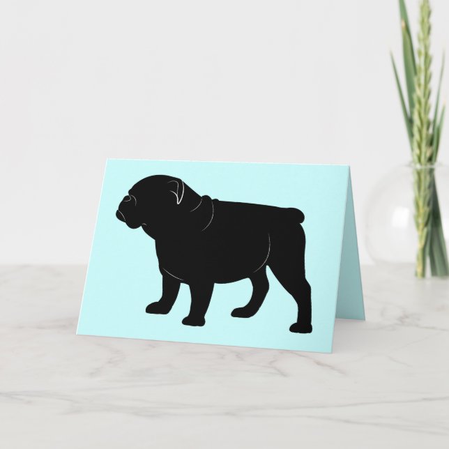 Cartão Parabéns Novo Buldogue (Frente)