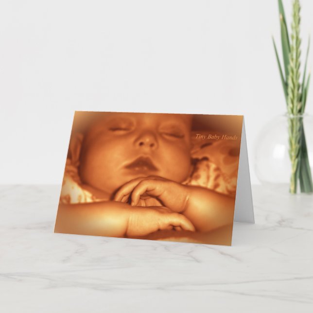 Cartão Parabéns num novo bebê (Frente)