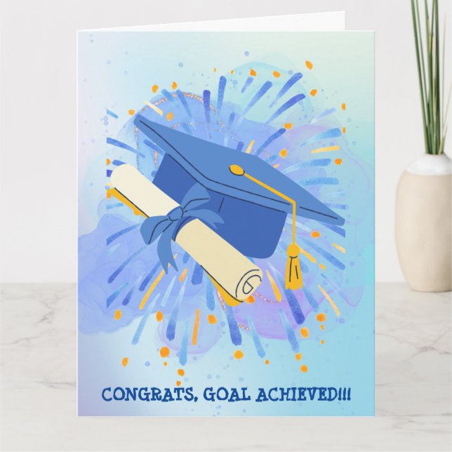 CARTÃO PARABÉNS, O OBJETIVO CHEGOU!!! CARTAO (Frente)