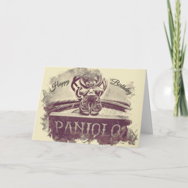 Cartão Parabéns Paniolo (Frente)