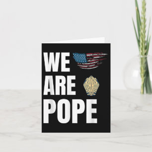 Cartão Parabéns Papa Leo Xiv. Celebração dos Estados Unid