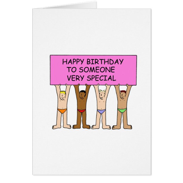 Cartão Parabéns para alguém especial (Frente)