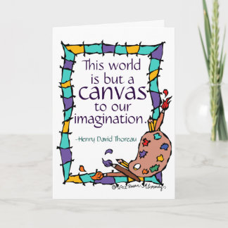 Cartão Parabéns para Artista, Estudante de Arte, Professo