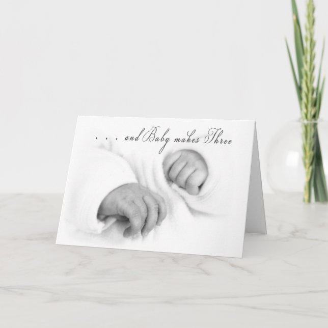 Cartão Parabéns para bebês (Frente)