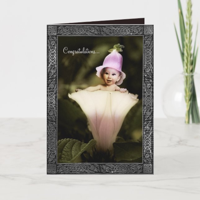 Cartão Parabéns para bebês (Frente)