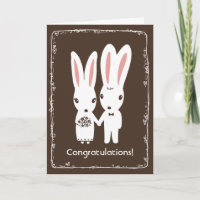 Parabéns para Parabéns de Casamento Bunny Rabbits