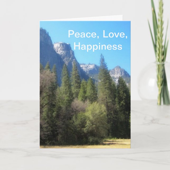 Cartão Parabéns Parque Nacional Yosemite (C) (Frente)