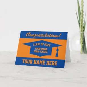 Cartão Parabéns pela formatura no Ensino Médio turma de 2