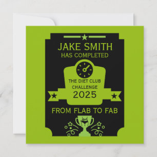 Cartão Parabéns pela Perda de Peso