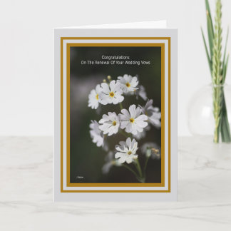 Cartão Parabéns pela Renovação dos seus Votos de Casament