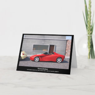 Cartão Parabéns pela sua carta de condução (alemã)