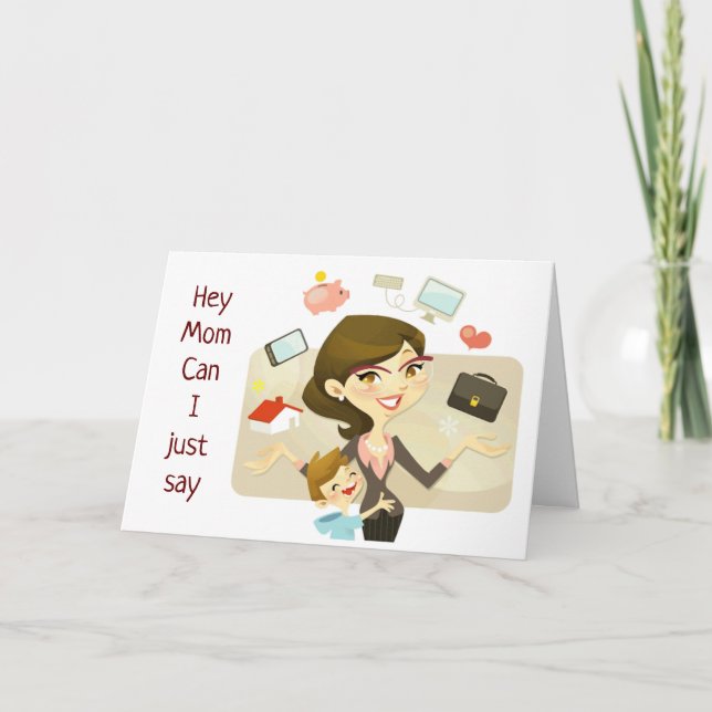 CARTÃO PARABÉNS PELO ANIVERSÁRIO **MÃE TOME TEMPO PARA VO (Frente)