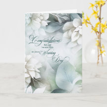 Parabéns pelo casamento do filho e da nova esposa