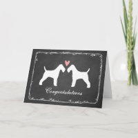 Parabéns pelo Casamento dos Wire Fox Terriers