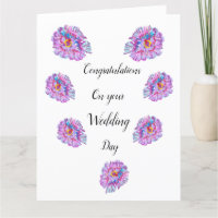 Parabéns pelo Casamento. Flor de Hibisco Gigante C