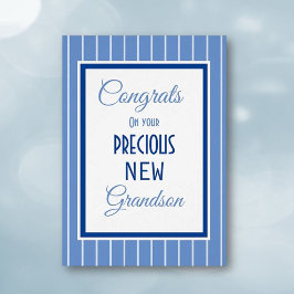 Cartão Parabéns pelo neto novo