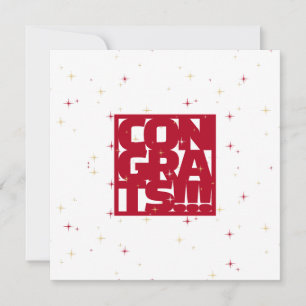 Cartão Parabéns pelo Novo Emprego (Vermelho)