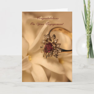 Cartão Parabéns pelo seu noivado