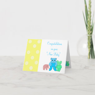 Cartão Parabéns pelo seu novo bebê