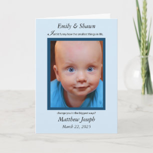Cartão Parabéns Personalizados de Fotografia Vertical Nov