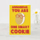 Cartão Parabéns personalizados de graduação de um cookie  (Small Plant)