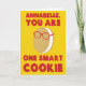 Cartão Parabéns personalizados de graduação de um cookie  (Frente)