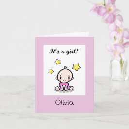 Cartão Parabéns Personalizados Para Meninas Com Texto,