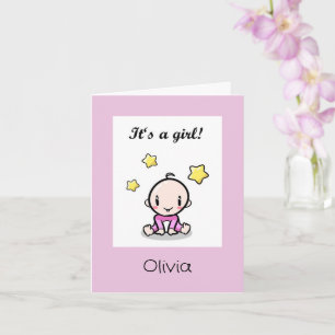Cartão Parabéns Personalizados Para Meninas Com Texto,