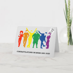 Cartão Parabéns Personalizados pela Saída do Armário no M