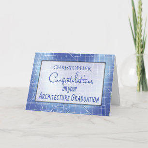 Cartão Parabéns Personalizar a Graduação da Arquitetura d