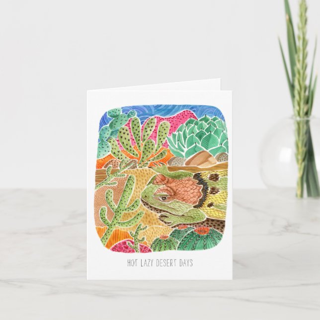 Cartão Parabéns Preguiçoso e Preguiçoso Aterro (Frente)