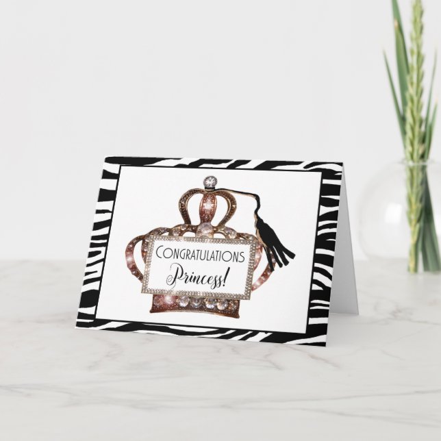 Cartão Parabéns Princesa - Nós Arcos Para Você! Carro (Frente)