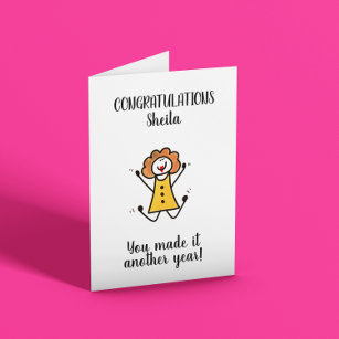 Cartão Parabéns Que Você Fez Mais Um Ano!