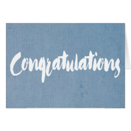 Cartão Parabéns que Wedding o trabalho novo da graduação