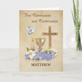 Cartão Parabéns RCIA de Comunicação e Confirmação