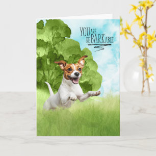 Cartão Parabéns reBARKable Cão Jack Russell