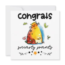 Parabéns Smarty Pants Engraçado Cartografia de Gat