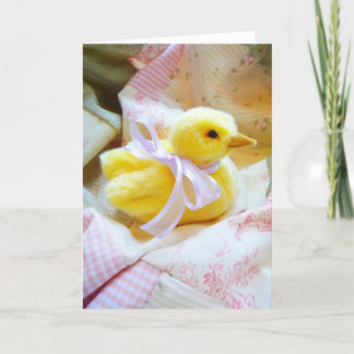 Cartão Parabéns sobre a chegada do seu novo bebê