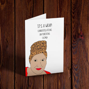 Cartão Parabéns Sobre A Quimio De Acabamento