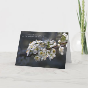 Cartão Parabéns Sobre A Renovação Dos Seus Votos