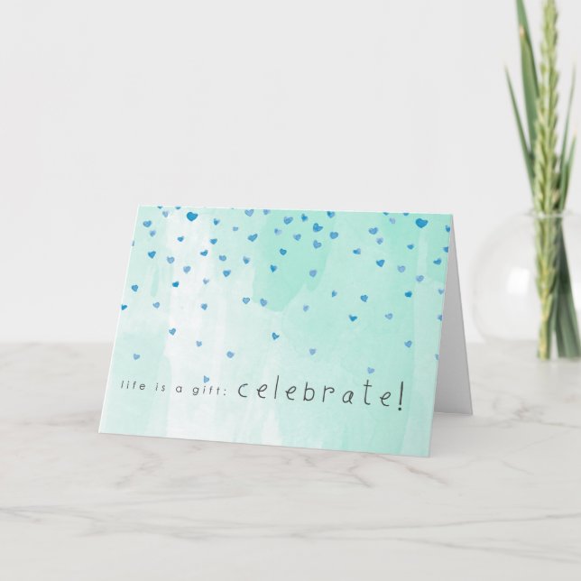 Cartão Parabéns sobre a sua adoção (Frente)