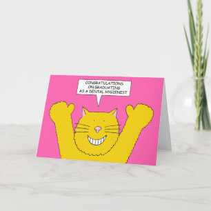 Cartão Parabéns sobre graduação como Higienista Dental