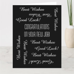 Cartão Parabéns sobre o novo emprego de todos nós, JUMB