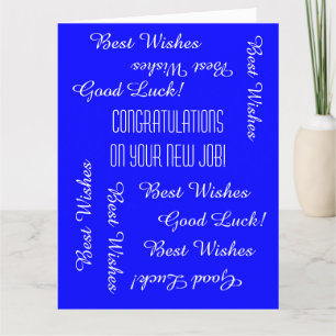 Cartão Parabéns sobre o novo emprego de todos nós, JUMBO